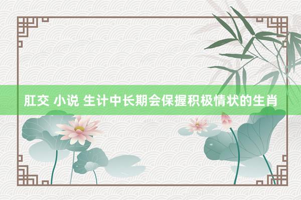 肛交 小说 生计中长期会保握积极情状的生肖