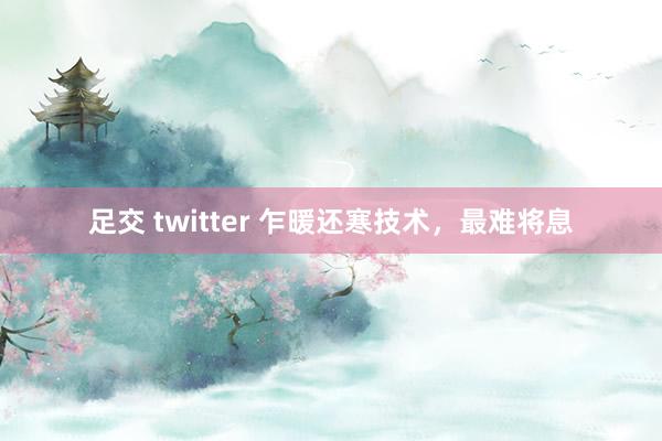 足交 twitter 乍暖还寒技术，最难将息